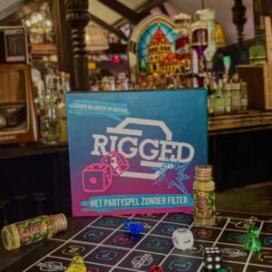 Partyspel Rigged + 4 TikiTiki shotjes