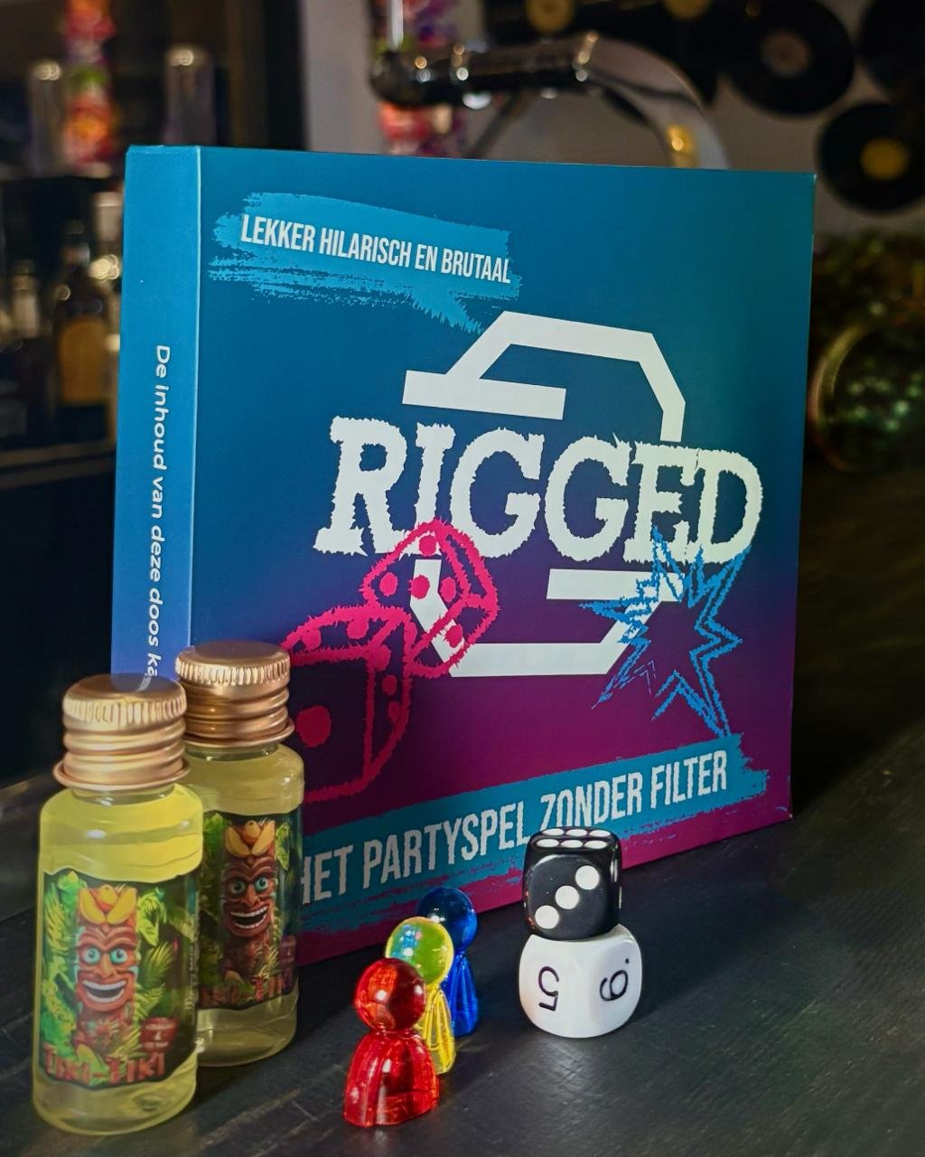 Partyspel Rigged + 4 TikiTiki shotjes - Afbeelding 2